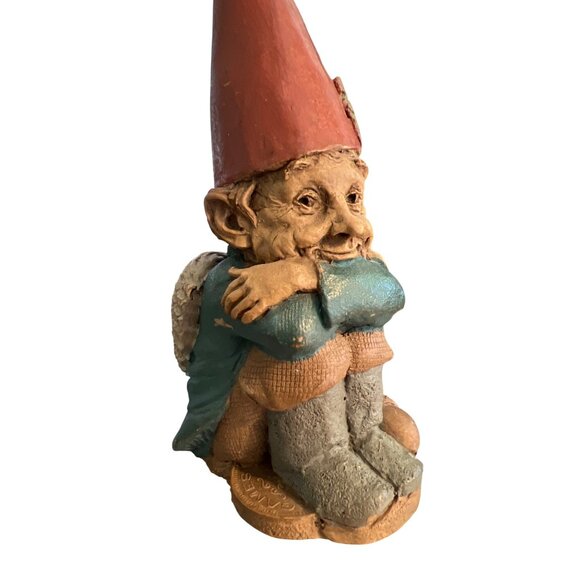 Vintage Tom Clark Clarence Gnome Figure Shell Wings 1994 Numbered 80 Estate 4" - Picture 6 of 6